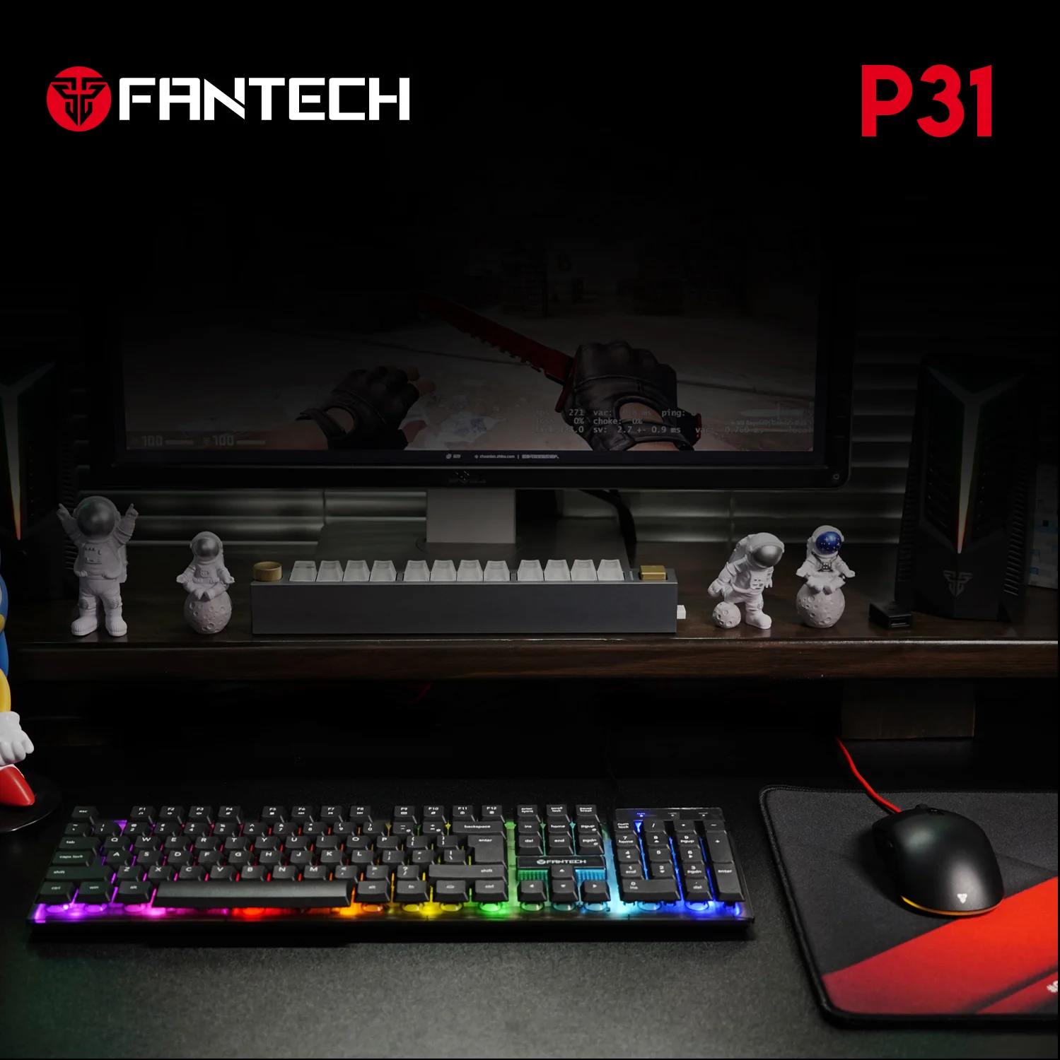 FANTECH P31 HERO BUNDLE GAMING SET (KEYBOAR+MOUSE+PAD) FANTECH P31 HERO BUNDLE GAMING SET (KEYBOAR+MOUSE+PAD)
